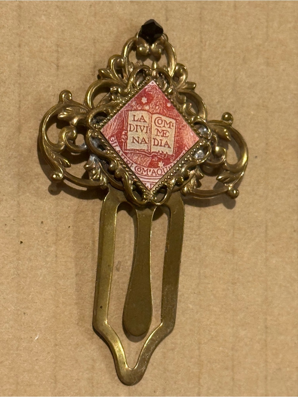 Vintage Book Mark Brass Two Women San Francisco
